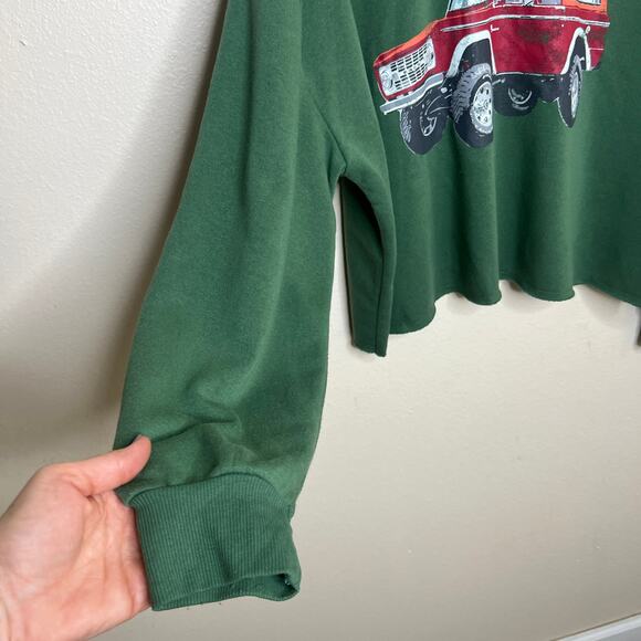 Ford Bronco Christmas Truck Green Sweatshirt XL - Picture 4 of 9